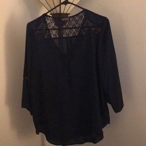 Navy blue shirt purchased through stitch fix
